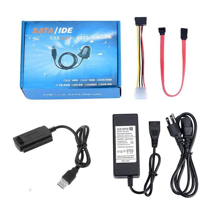 SATA/PATA/IDE To USB 2.0 Adapter Converter Cable For Hard Drive Disk Supports 2.5' 3.5' SATA Hard Disk For Computer Accessories - Image 2