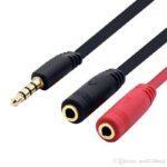 3.5mm Audio Splitter Cable – 1 Male to 2 Female Headphone & Mic Adapter - Image 2
