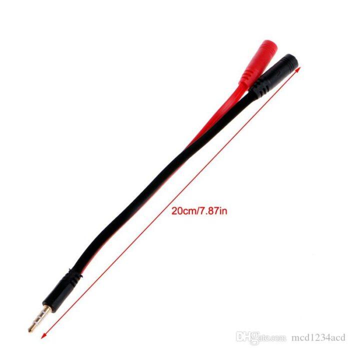 3.5mm Audio Splitter Cable – 1 Male to 2 Female Headphone & Mic Adapter - Image 4