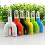 U Shape 3.5mm One To Two Stereo Audio Earphone Mic Splitter Adapter Connector Audio Splitter Headphone