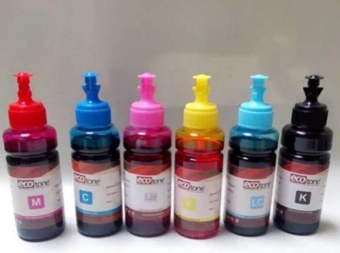 Original Ecotone Ink Bottle Set — 100ml x 6 Color Pack for Epson Inkjet & EcoTank Printers (High Quality Refill Ink) - Image 2
