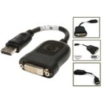 Original HP DELL Lenovo DisplayPort to DVI Connector Adapter, Converter for DP-M to DVI-I-F, DP to DVI