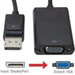 DisplayPort to VGA Connector Adapter, Converter for DP-M to VGA-F, DP to VGA Connector