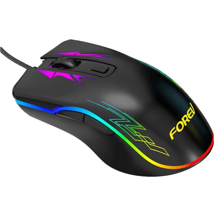 Forev FV-509 HighEnd Gaming Wired Mouse RGB Breathable Backlit LED-6400 DPI - Image 4