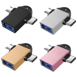 2 in 1 OTG Type C & Micro USB in 1 USB 3.0 OTG Cable Adapter 2 in 1 Type-C OTG + Micro USB OTG Adapter Converter - Image 2