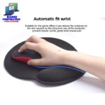Blue / Black Mouse Pad With Wrist Support for Mouse Mice