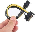 SATA Power Cable 15 Pin To 6 Pin PCI EXPRESS PCI-E Sata Graphics Converter Adapter Video Card Power Cable sata to 6 - Image 2