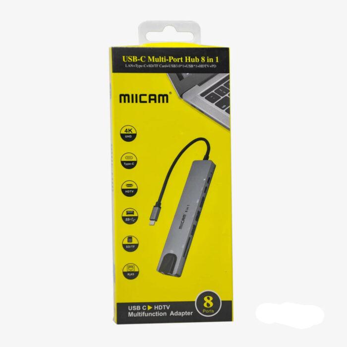 USB C Hub 8-in-1 Adapter with 4K HDMI, Gigabit Ethernet, USB-C PD, SD/TF Card Reader – Compatible with PC & Laptop - Image 2