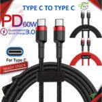 USB Type-C to Type-C Super Fast Charging Cable — Power Delivery (PD) Fast Charge & Data Sync for Mobile & Laptop