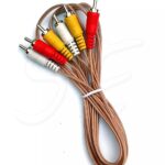 RCA To RCA Two Male Audio Video AV Cable 3 in 3 Aux Cable Audio And Video Stereo RCA Cable Woofer Speaker