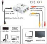 HDMI To AV Adapter Audio Video AV Converter Adapter Supporting PAL/NTSC with USB Charge Cable - Image 2