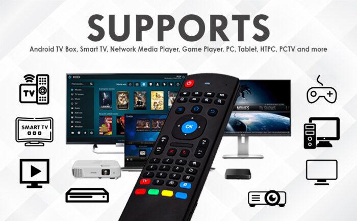 Air Fly Mouse Universal Remote with Keyboard & Intelligent IR Learning - Image 3