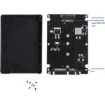 M.2 NGFF to 2.5 Inch SATA SSD/MSATA to SATA Adapter Card With Case - Image 4