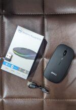 Wireless + Bluetooth Rechargable Mouse, RGB Silent Click - Image 3
