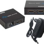 HDMI Splitter 1 in 2 Out — 2-Port Full HD HDMI Signal Amplifier for TV, Monitor & Projector