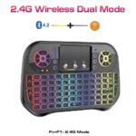 Bluetooth+2.4G Wireless Dual Mode Mini Keyboard+Mouse Rechargeable