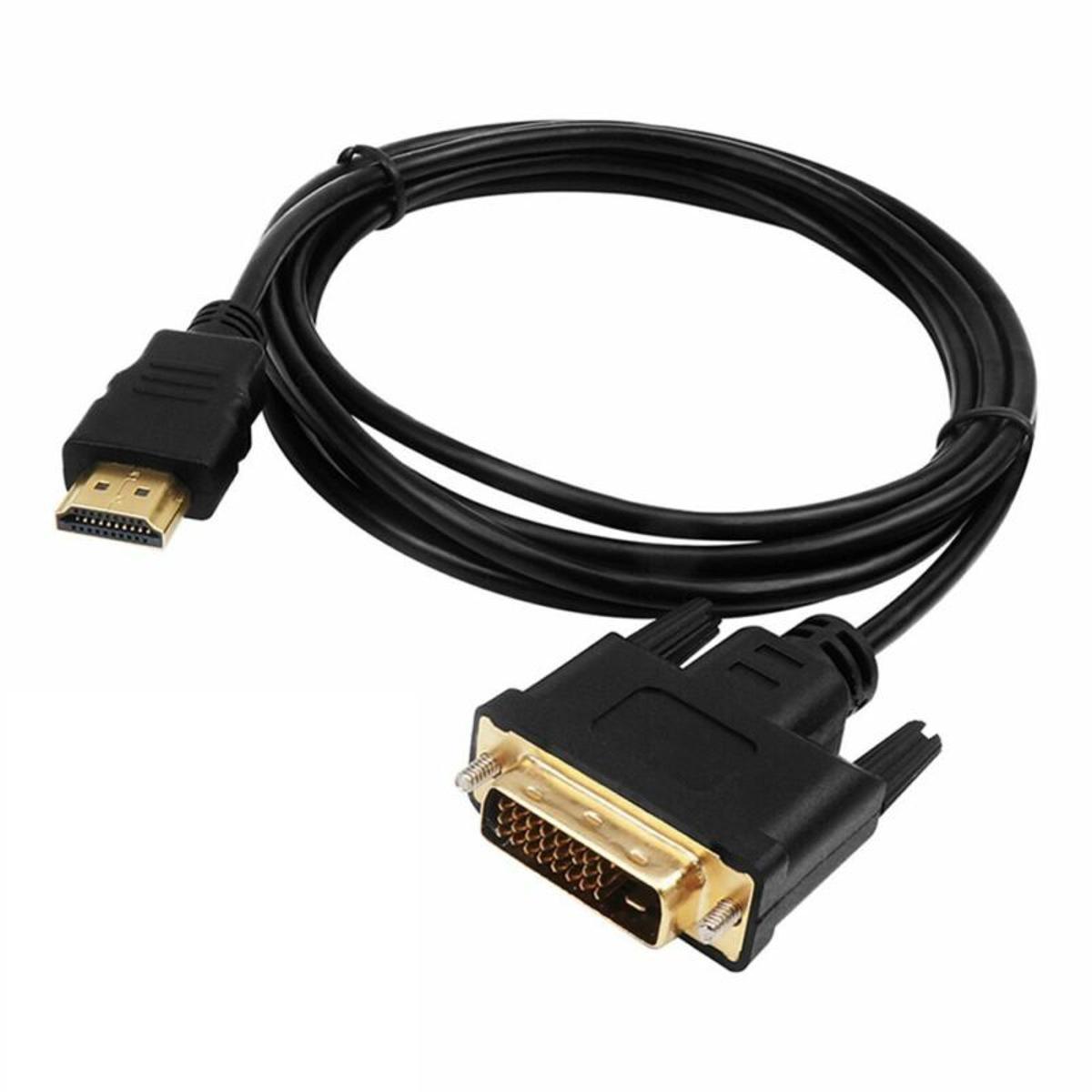 HDMI to DVI Cable HDMI to DVI Cable (HDMI Male to DVI Male Cable) - Image 1