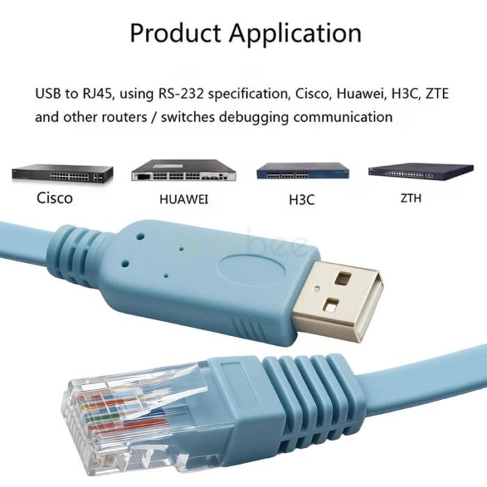 USB to Console Cable (RJ45 to USB) – High Quality Digital Cable for Cisco, Router, Switch & Network Devices - Image 5