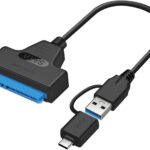 SATA to Type C / USB Cable – USB 3.0 to 2.5” Laptop SATA III Hard Drive Adapter External Converter for SSD/HDD Data Transfer For Laptop PC Notebook