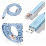 USB to Console Cable (RJ45 to USB) – High Quality Digital Cable for Cisco, Router, Switch & Network Devices
