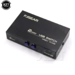 2-Port USB 2.0 Sharing Switch Hub for Printer, Scanner, PC, and Laptop – Manual USB Splitter Box - Image 3
