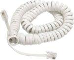 RJ11 Coiled Telephone Handset Cable Spiral Cord Wire for Landline, Office & Intercom Phones - Image 2
