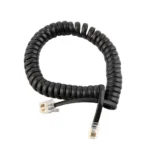 RJ11 Coiled Telephone Handset Cable Spiral Cord Wire for Landline, Office & Intercom Phones