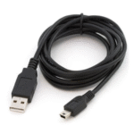 Branded USB 2.0 to Mini USB Data & Charging Cable – Compatible with Cameras, DVR/NVR, MP3 Players, GPS, External HDD & More
