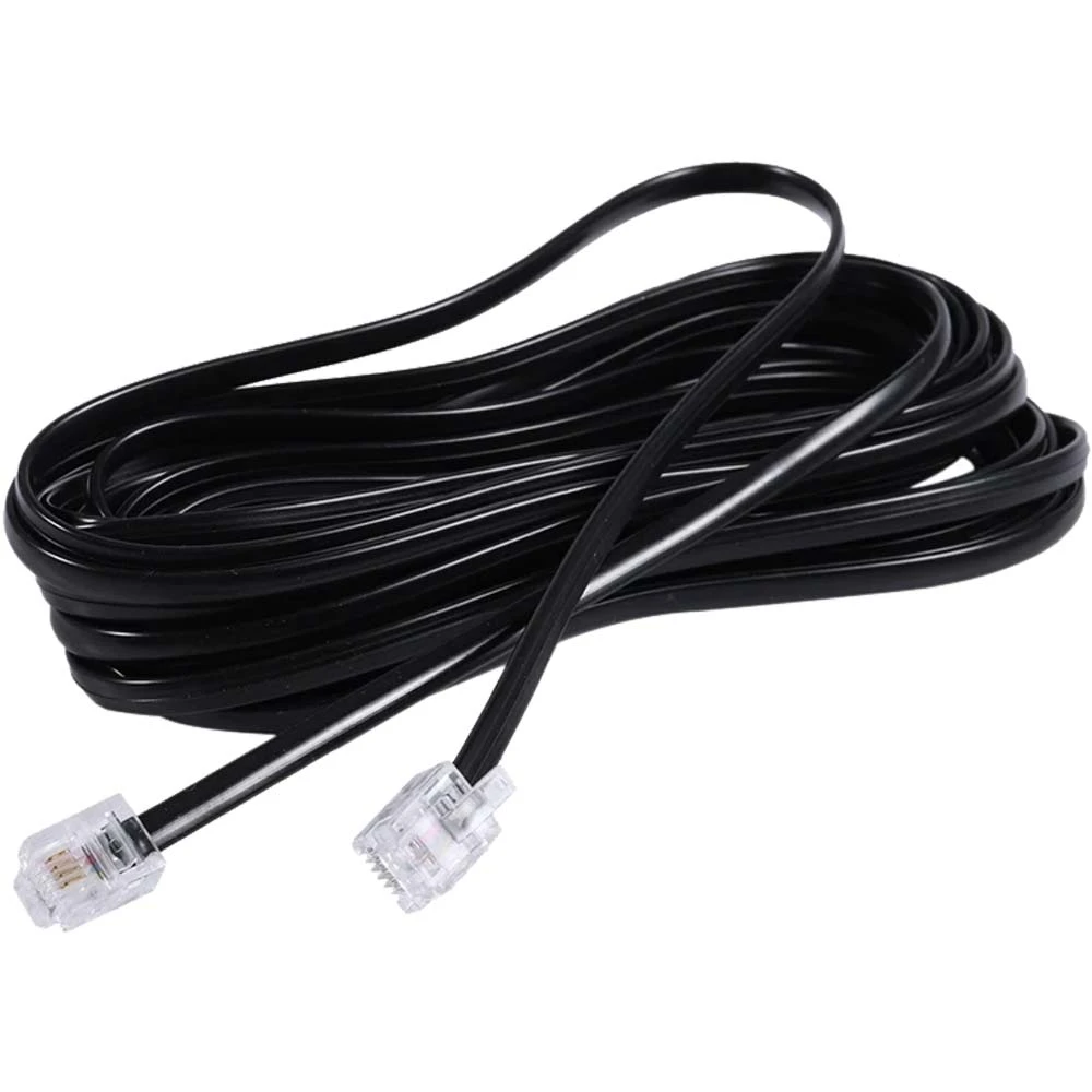 k2-rj11-cable-telephone-line-wire-5-11716104684 RJ11 Telephone Cable Line Wire for Landline, ADSL Modem, Router, Fax, and Telephone Connection - Image 1