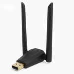 W136 Dual Antenna 300Mbps USB WiFi Adapter – Realtek High Speed, Plug & Play, DVR Receiver Support