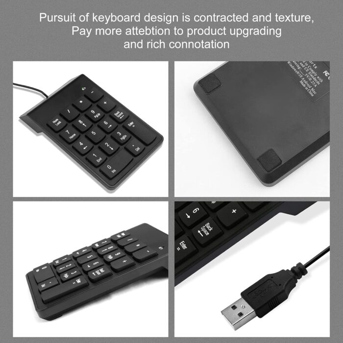 Mini USB Numeric Keypad – Compact 18-Key Numpad for Laptop & PC - Image 2