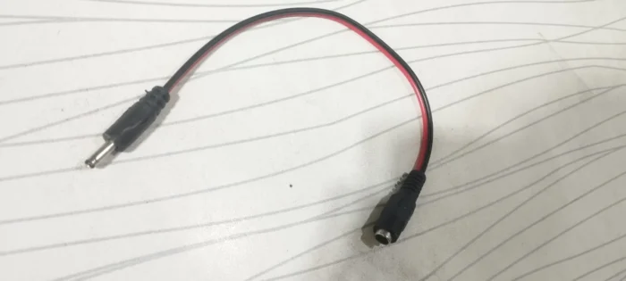 DC Pin Female to Mini DC Male Converter Cable (5.5×2.1mm Female to 3.5×1.35mm Male) - Image 2