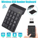 Wireless USB 2.4G Numeric Keypad – 18-Key Number Pad for PC, Laptop & Desktop