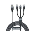 Joyroom S-A18 Multi-Use Series 3.5A 3-in-1 USB Cable – USB to Lightning (Apple), Type-C & Micro USB Fast Charging Cable