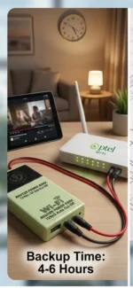 Dual Voltage 12V/9V Wi-Fi Router Power Bank – Upto 4-6 Hours Backup with Auto Cut-Off Technology - Image 4