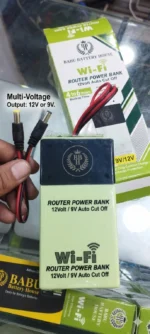 Dual Voltage 12V/9V Wi-Fi Router Power Bank – Upto 4-6 Hours Backup with Auto Cut-Off Technology