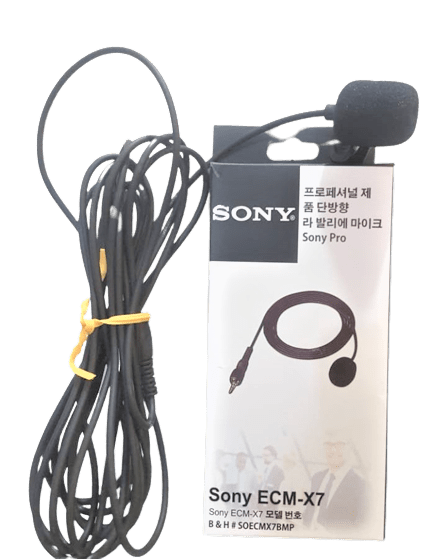 57e43d6320c3c7506098fcca6032072b-removebg-preview.png Sony ECM X7 BMP Electret Condenser Lapel Microphone Mic for Mobile Computer and Laptop - Image 1