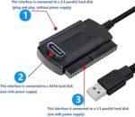 SATA/PATA/IDE To USB 2.0 Adapter Converter Cable For Hard Drive Disk Supports 2.5' 3.5' SATA / IDE / PATA - Image 5