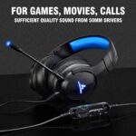 LYCANDER USB Headset with Detachable Microphone, Hybrid 3.5mm Audio Jack and USB Input, Robust Metal Structure