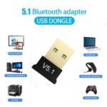 Wireless USB Bluetooth Transmitter V 5.1 CSR Mini Dongle Adapter USB 2.0 CSR 5.1 Audio Receiver For Win 8 10 PC Computer Laptop