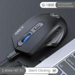 Rechargeable Silent Click Wireless Mice Mouse, 2.4G Wireless (Multi Colors) - Image 3