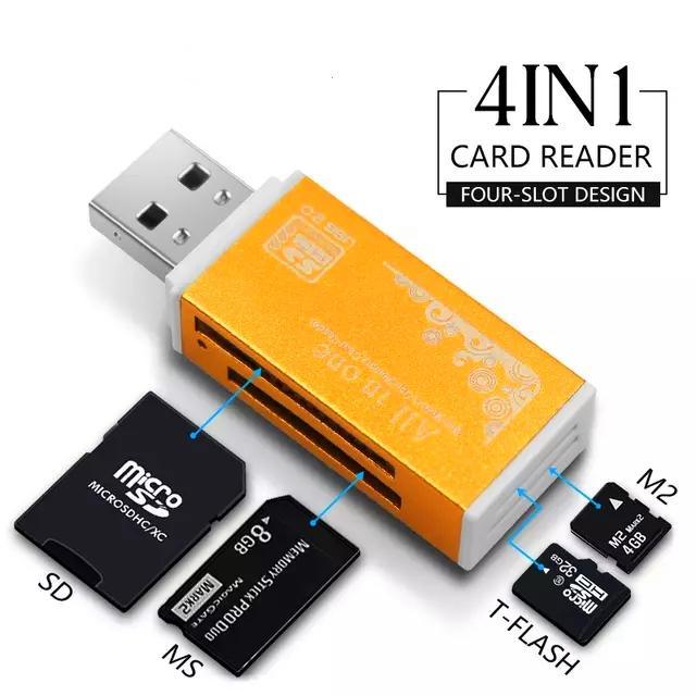 ALL IN 1 CARD READER 4 in one Card Reader (SD Card, MS Card, T Flash Card, M2 Card) - Image 2