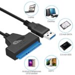 SATA to USB Cable - USB 3.0 to 2.5” & 3.5" SATA III Hard Drive Adapter - External Converter for SSD/HDD Data Transfer For Laptop PC Notebook