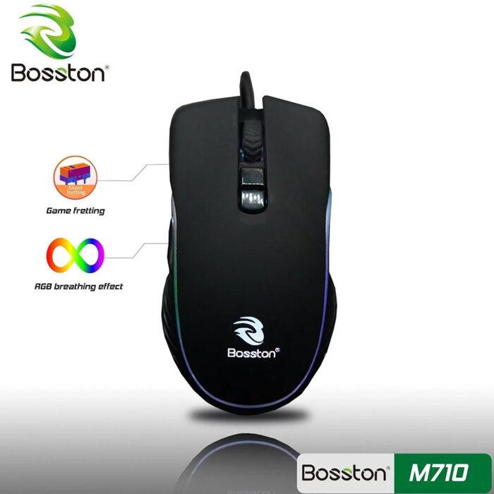 BOSSTON M710 GAME, LED RGB, 7 Button, Shadow High-End Optical Gaming Mouse - Image 2