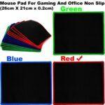 Blue / Black/Red/Green Gaming Mouse Pad (9.75 inch x 8.25 inch) - Image 2