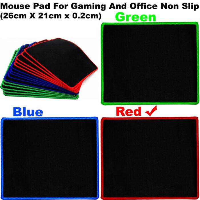 Blue / Black/Red/Green Gaming Mouse Pad (9.75 inch x 8.25 inch) - Image 2