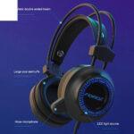 Black - Forev FV-G93 Gaming Stereo Deep Bass Headphones With Microphone - Image 2