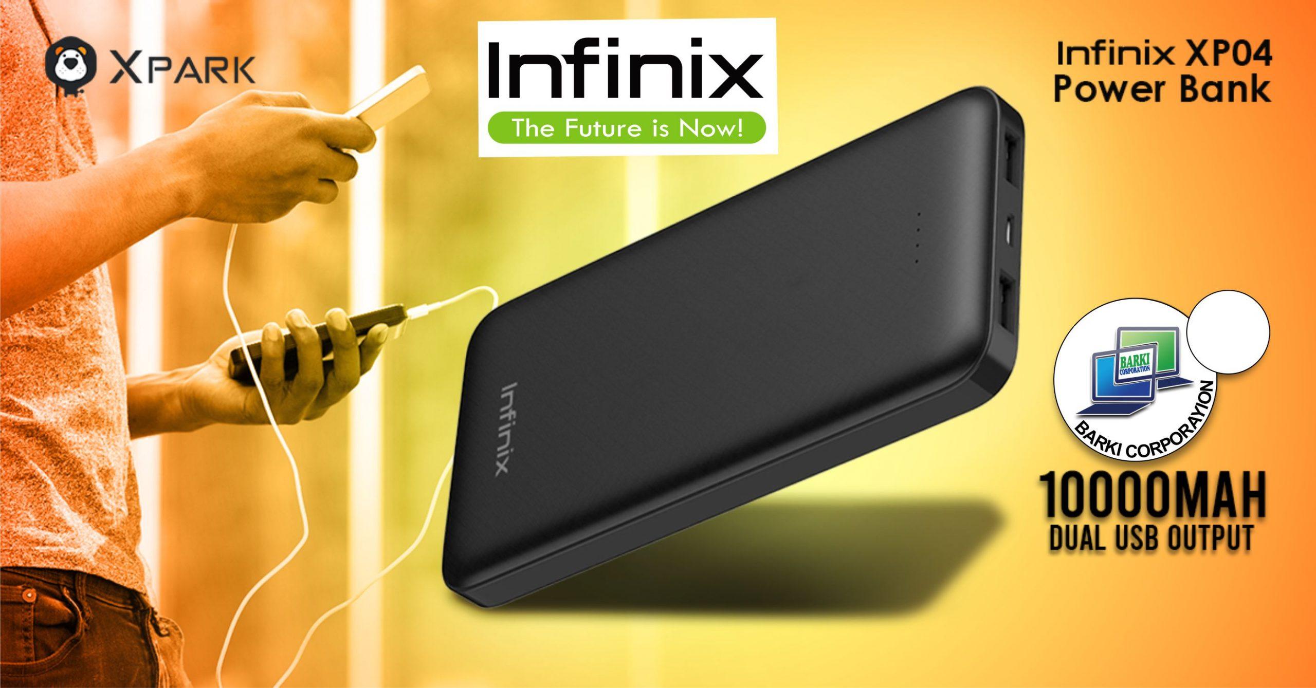 infinix-power-bank-scaled-1.jpg Original Infinix XP04 Power bank - 10000 mAh - Silm Power Bank all Mobile Support - Image 1