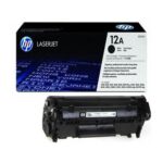 HP 12A Black LaserJet Toner Cartridge for Hp Printers