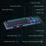 HP GK100F Mechanical Keyboard RGB Breathing Lights Blue Switch - Image 2